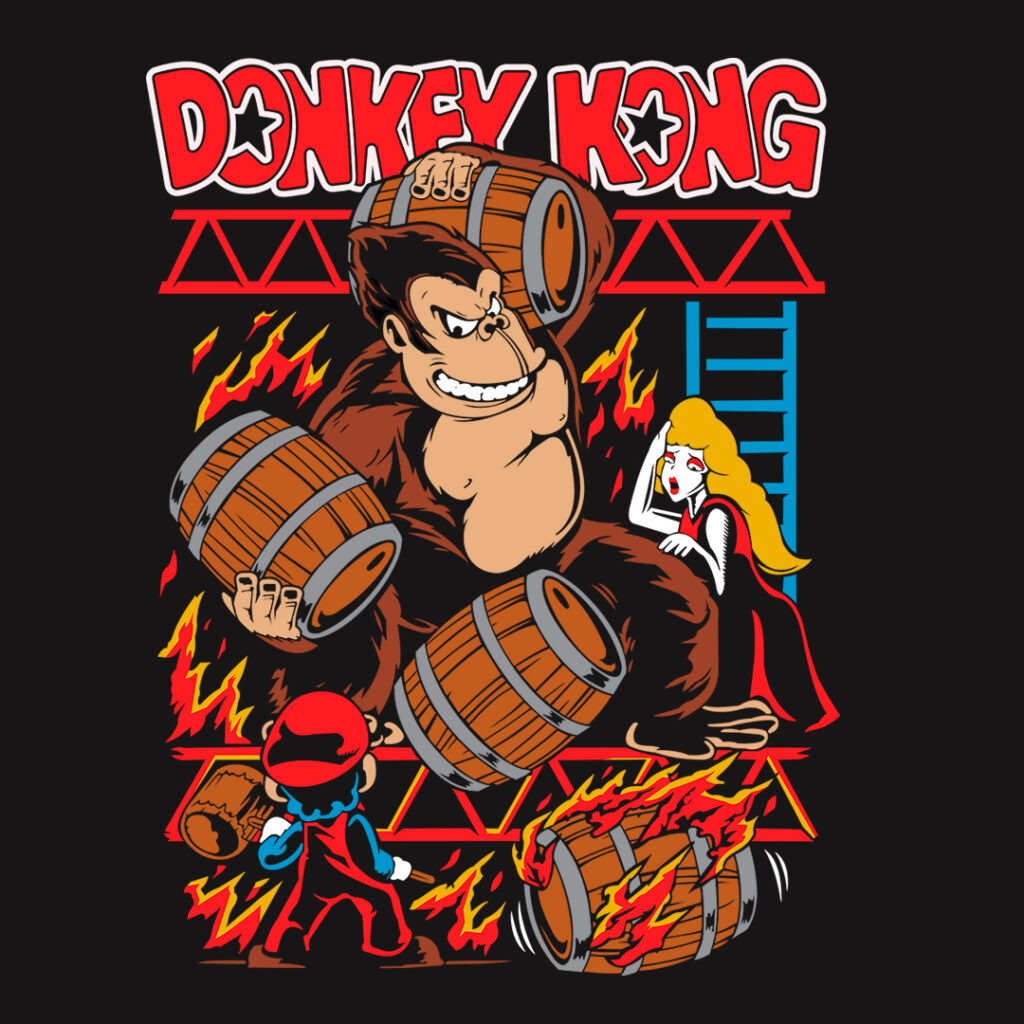 Tshirt Donkey Kong El Mundo de Eli